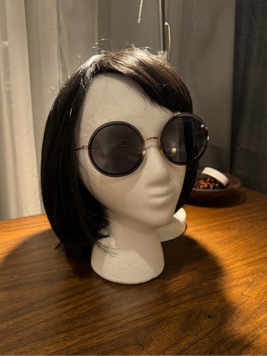 KREWE Accessories - KREWE Louisa Round Sunglasses Black Gold Authentic